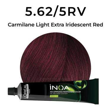 L'OREAL - INOA_iNOA Carmilane 5.62/5RV Light Extra Iridescent Red_Cosmetic World